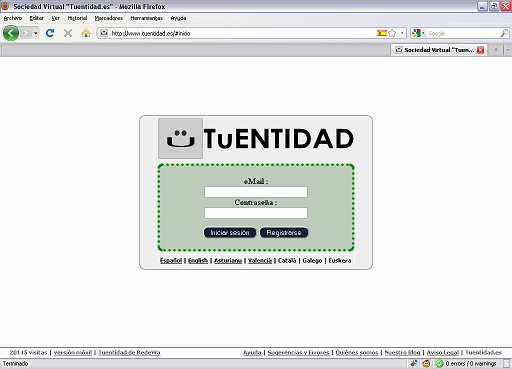 La portada con la versi&oacute;n 2.0
